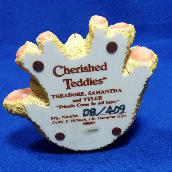 Cherished Teddies Theadore Samantha & Tyler Friends Come In All Sizes Figurine - Picture 10 of 10